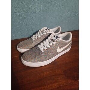 Nike SB Men's Solar RARE Skateboarding SZ 8 Multi Color Check Shoes 921464-900